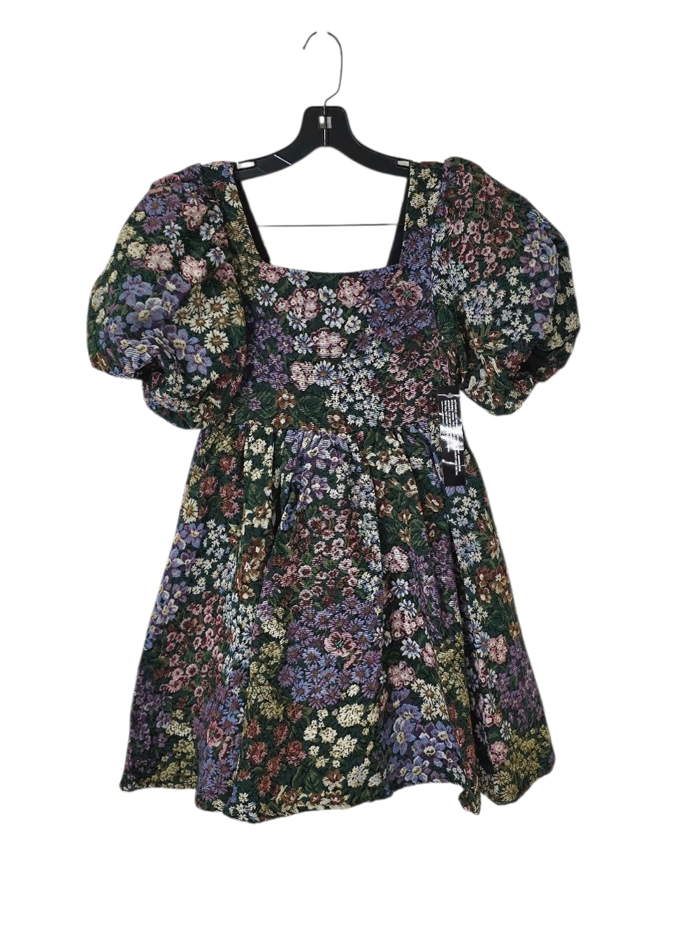 Sister Jane Bluebells Floral Tapestry Tie Back Mini Dress Women's XS New NWT - Picture 5 of 13